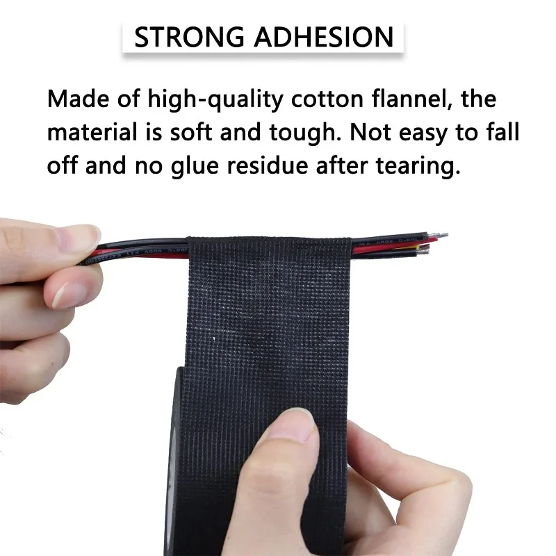 Black Electrical Fabric Cloth Tape Auto Wiring Wrap Cable Organizer Heat-resistant Wire Harness Bundle Insulation Adhesive Tapes