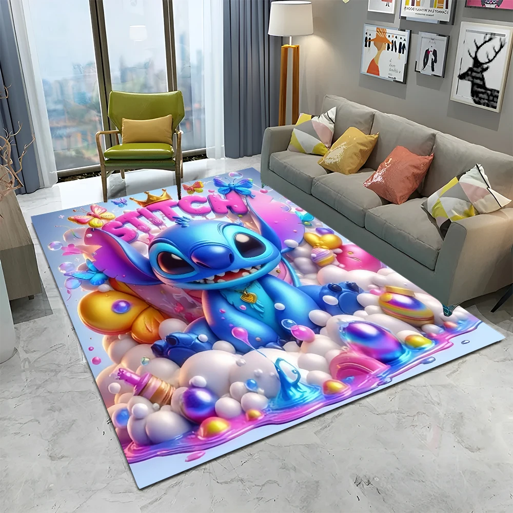 Leuke Lilo Stitch 2 Cartoon 29 Stijl Cadeau Gebied Tapijten voor Woonkamer Slaapkamer Bank Deurmat Decoratie, kind Antislip Vloermat