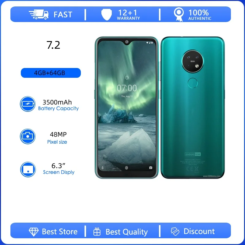 Unlocked Unlocked Refurbished Original 7.2 48MP 4G 6.3 Inches Fingerprint 3500mAh Mobile Phone Russian Arabic Hebrew Language - Aliexpress Deal