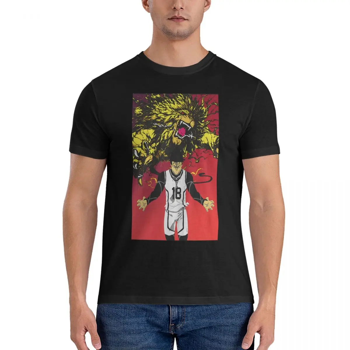 Футболка мужская с коротким рукавом и круглым вырезом, из чистого хлопка