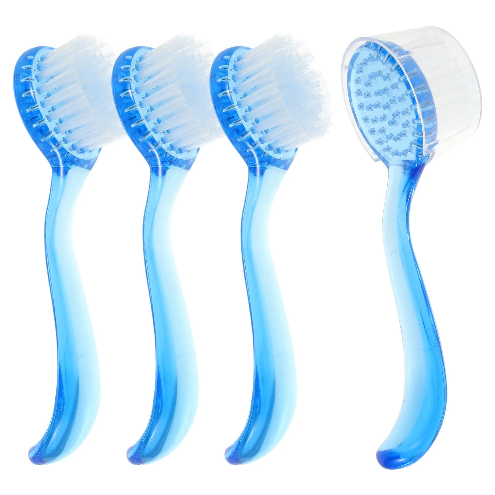 4 PCS Scrubber Cleaner Brush Limpieza facial con tapa Lavabo