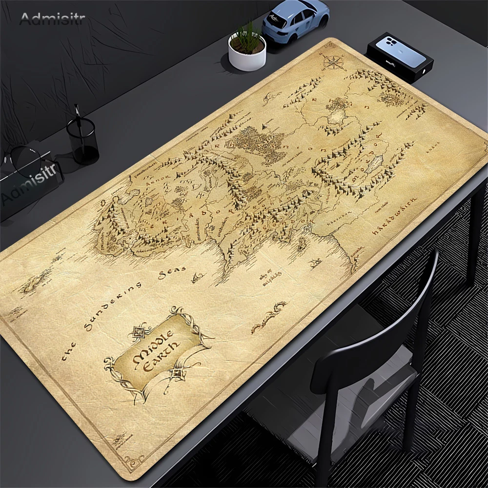 Large Mouse Pad Laptop Black Gaming Accessories Keyboard Mousepad Office PC L-Lords The Rings Gamer Cabinet Desk Mat XXL Carpet