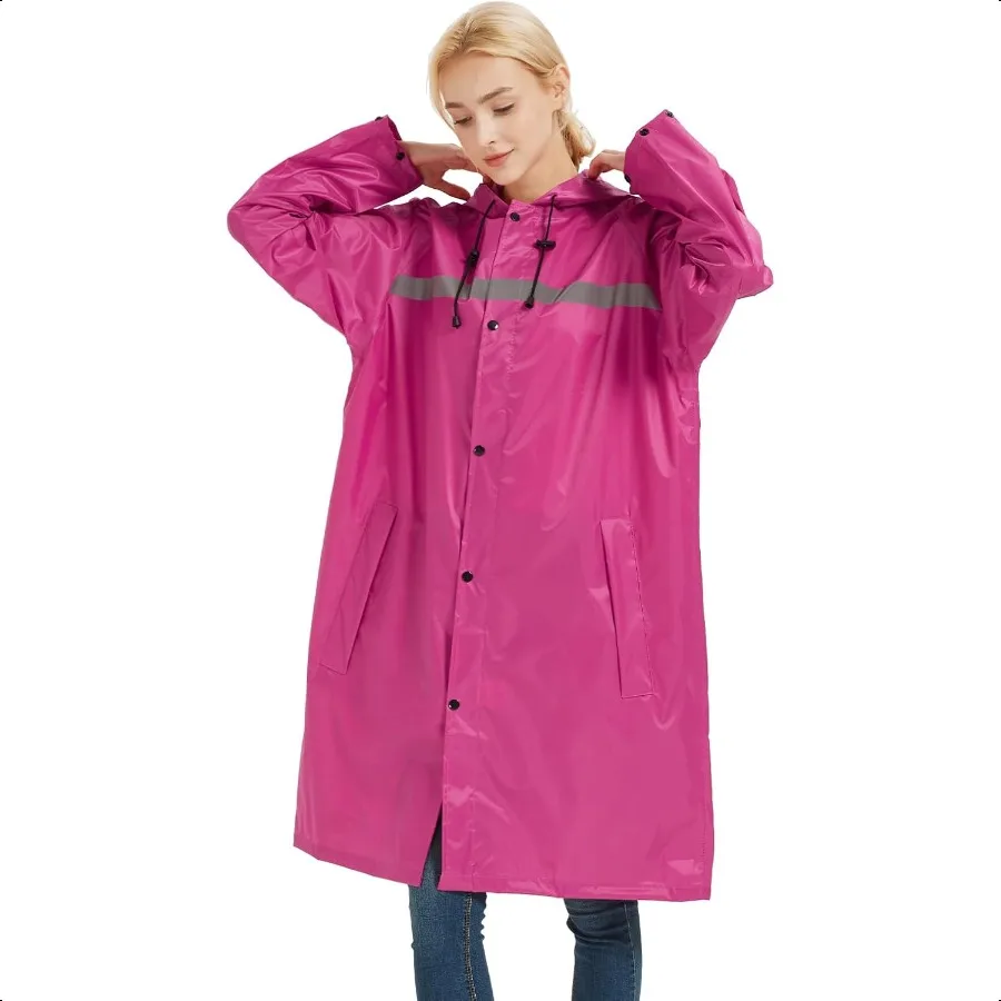

Длинные женские дождевики с вентиляционными отверстиями, водонепроницаемая компактная дождевик, легкий дождевик, пончо