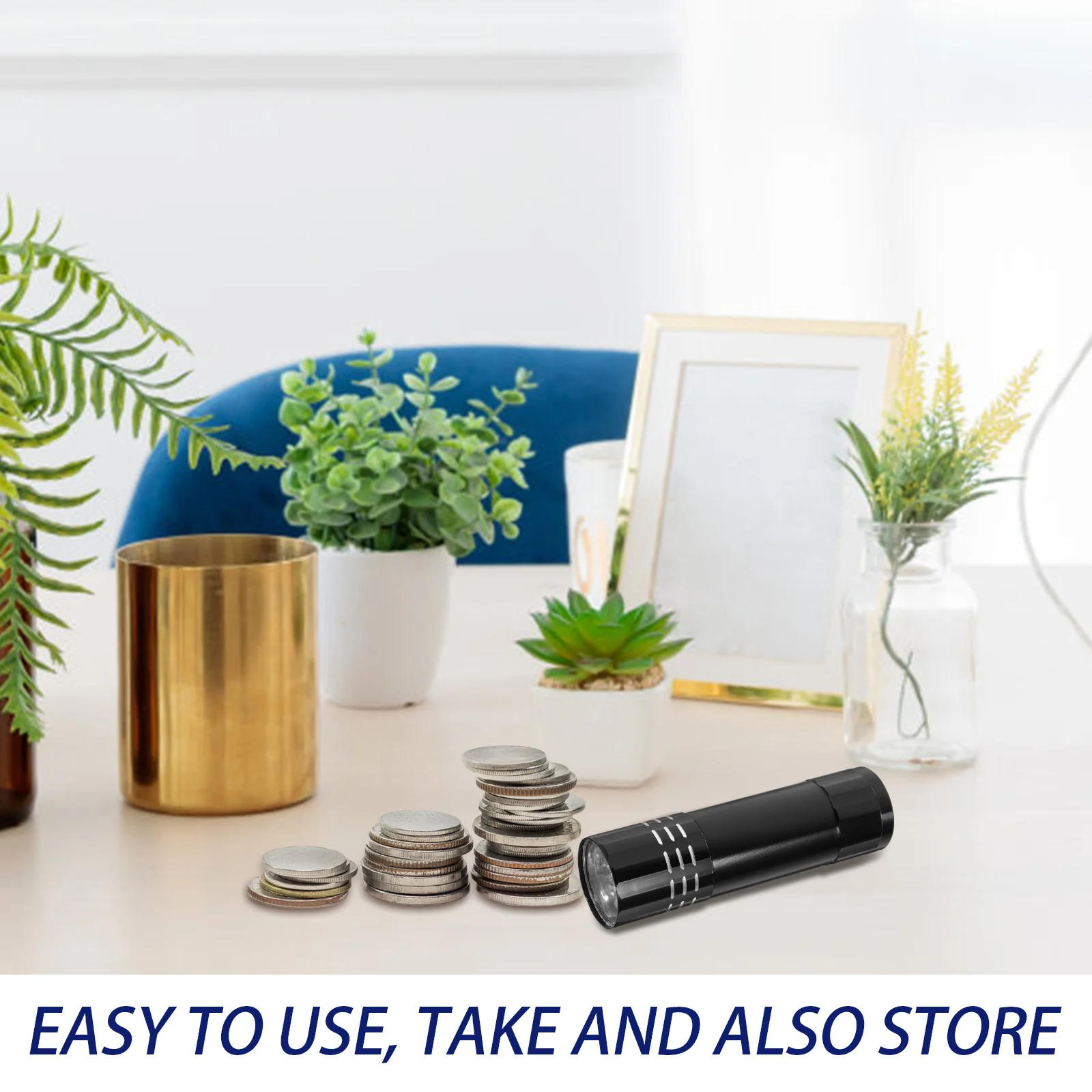 LED Flashlight Secret Diversion Can Portable Coins Money Jewelry Storage Container For Home Dorm
