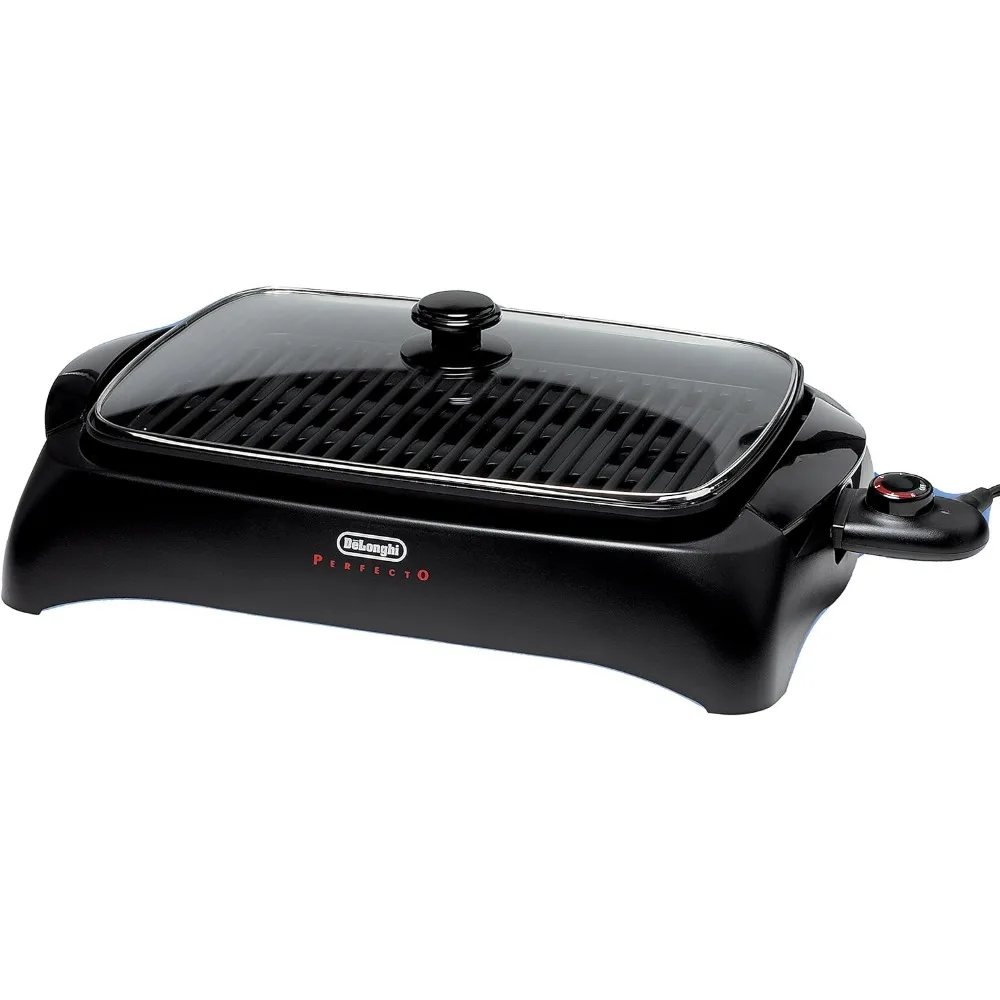 Indoor Grill with Lid, Black