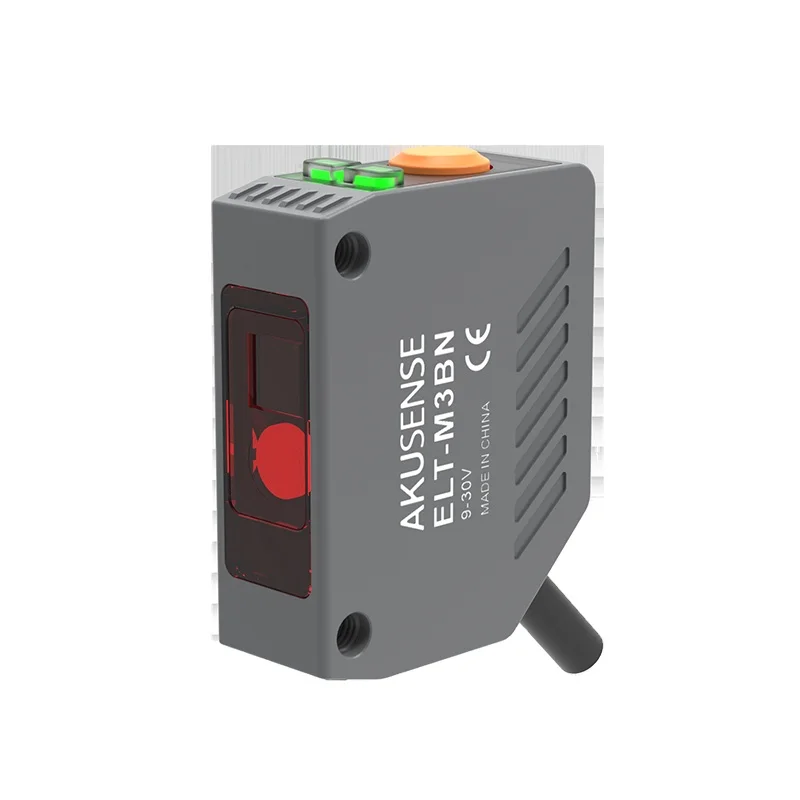 Akusense ELT-M3BN TOF Laser Distance Sensor 0.1-5.0m Sensing Range Photoelectric Sensor NPN+PNP Output 12-30V DC Positioning