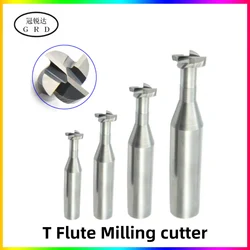 T Flute milling cutter 4 6 8 10 12 CNC Tungsten Carbide T type milling cutter tools Aluminum cutters for woodworking 0.5 to 12mm