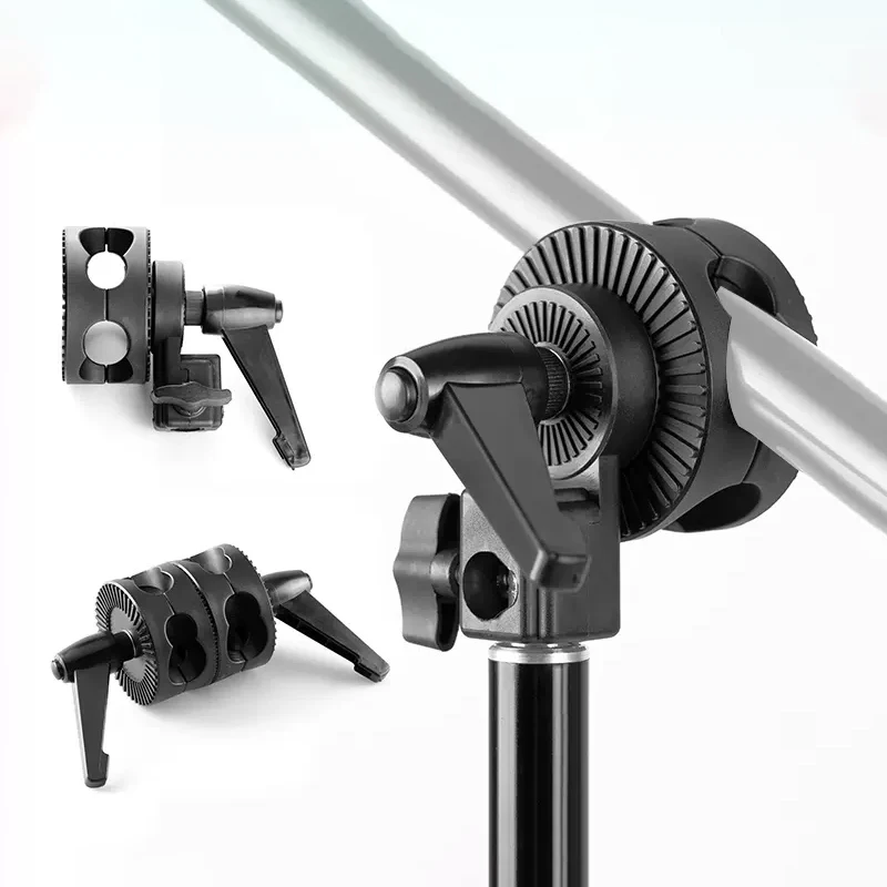 360 °   Giradischi rotante con braccio orizzontale e supporto per telefono - Ruota singola/doppia per adattatore per barra trasversale con supporto leggero