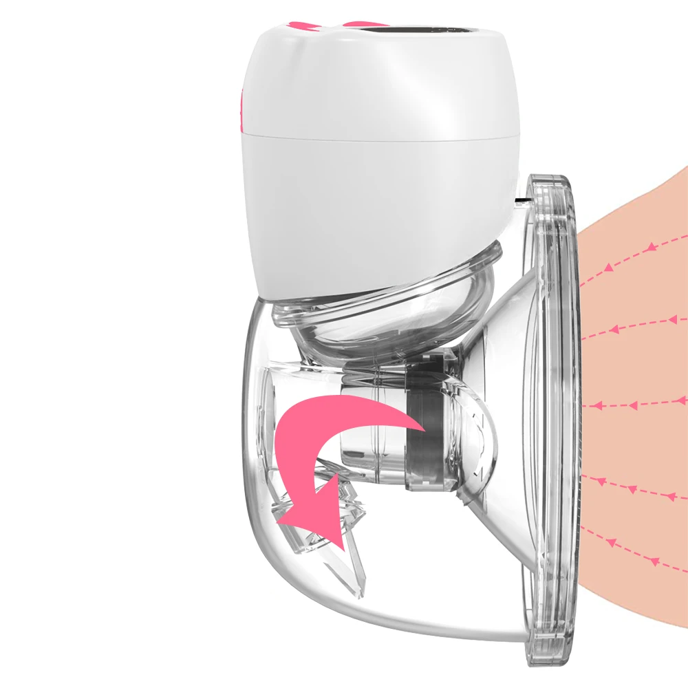 

Back-proof function Electric wearable breast pump Hands-free smart breastfeeding pump Hands-free baby breast pump