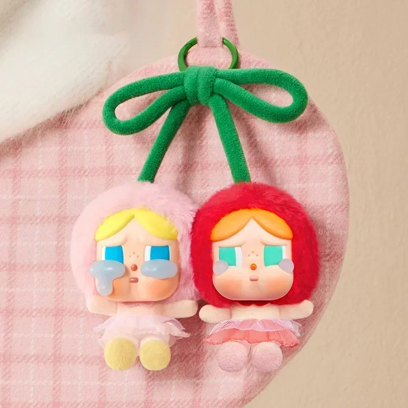 New Genuine CRYBABY Love God's Tears Series of Rubber Stuffed Animal Hanging Balls Hanging Card Cherry Much Keychain Pendant