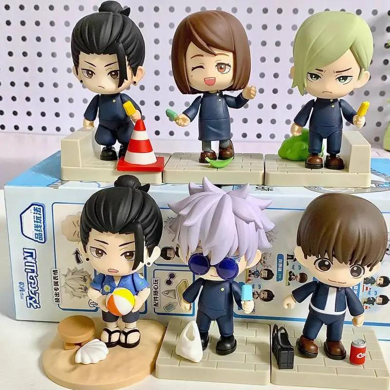 

In Stock Genuine Keepplay Zipper Doll Jujutsu Kaisen Cyan Memory Blind Box Trendy Toys Figure Ornament Doll Fan'S Kawaii Gifts