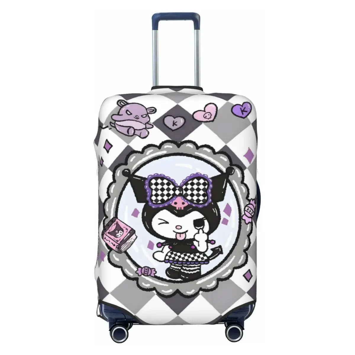 

Чехол для чемодана из мультфильма Куроми на заказ, моющийся, классический, с героями мультфильмов, аниме, дорожные чехлы для багажа для 18-32 дюймов