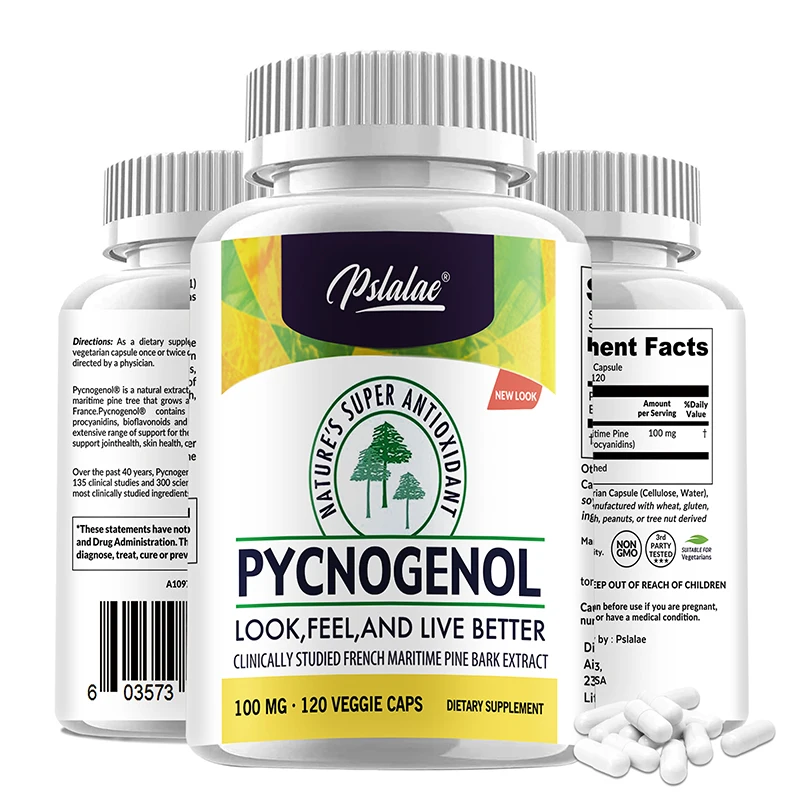 

Pycnogenol Supplement - Promote Skin Elasticity and Moisture, Anti-oxidation, Support Blood Circulation