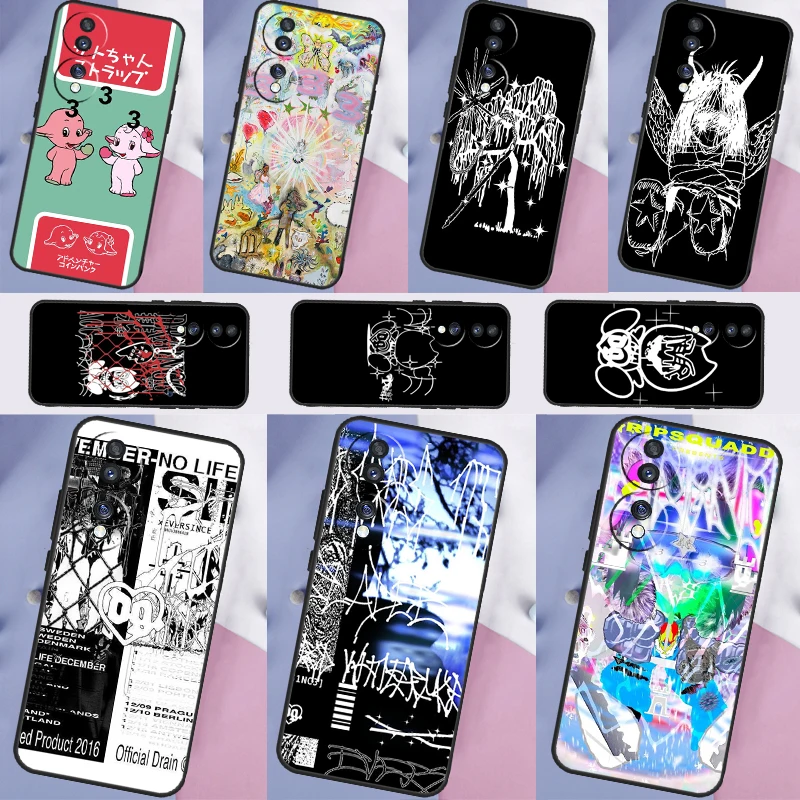 Drain Gang Case For Huawei P20 Pro P50 P40 P30 Lite P Smart Z Nova 5T Honor 50 70 X7 X8 X9 Back Cover