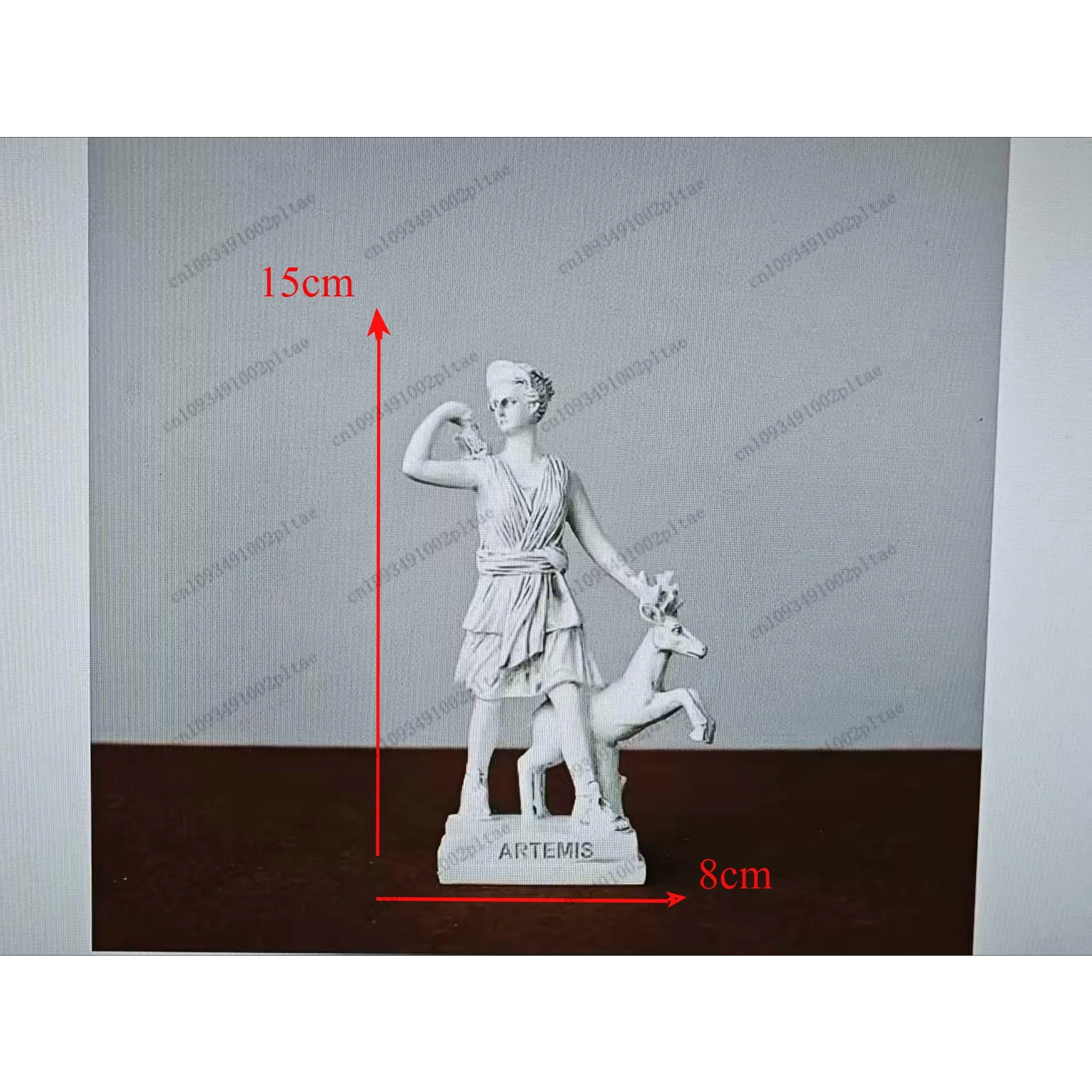 Sculpture ornement lune grecque chasse Muse Artemis Sculpture ornement