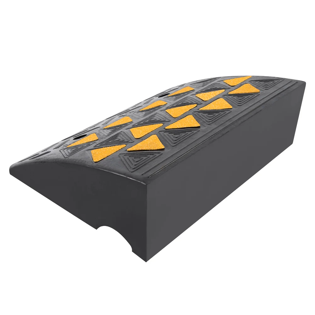 Rubber Curb Ramp Heavy Duty Rubber Curb Ramps Driveway Threshold Ramp for Car Vehicle Motorbike Wheelchair Curb Ramp