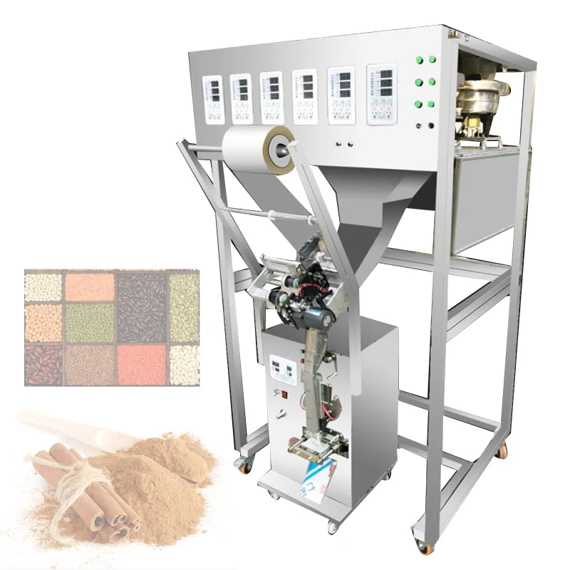 100g Automatic Back Sealing Packaging Machine Three Side Sealing Quantitative Grain Powder Particles Weighing Packing Machine