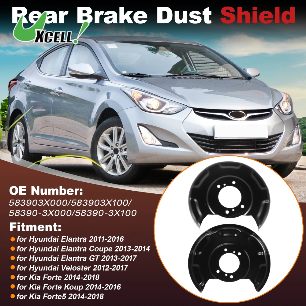 

1 Pair Rear Brake Dust Shield Cover For Hyundai Elantra For Kia Forte Koup Disc Brake Backing System Dust Proof Accessories