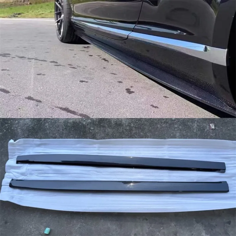 

For Bentley Continetal GT 2012-2014 ReaI Carbon Fiber Side Skirts Extensions Lips Spoiler Car Accessories Body Kit