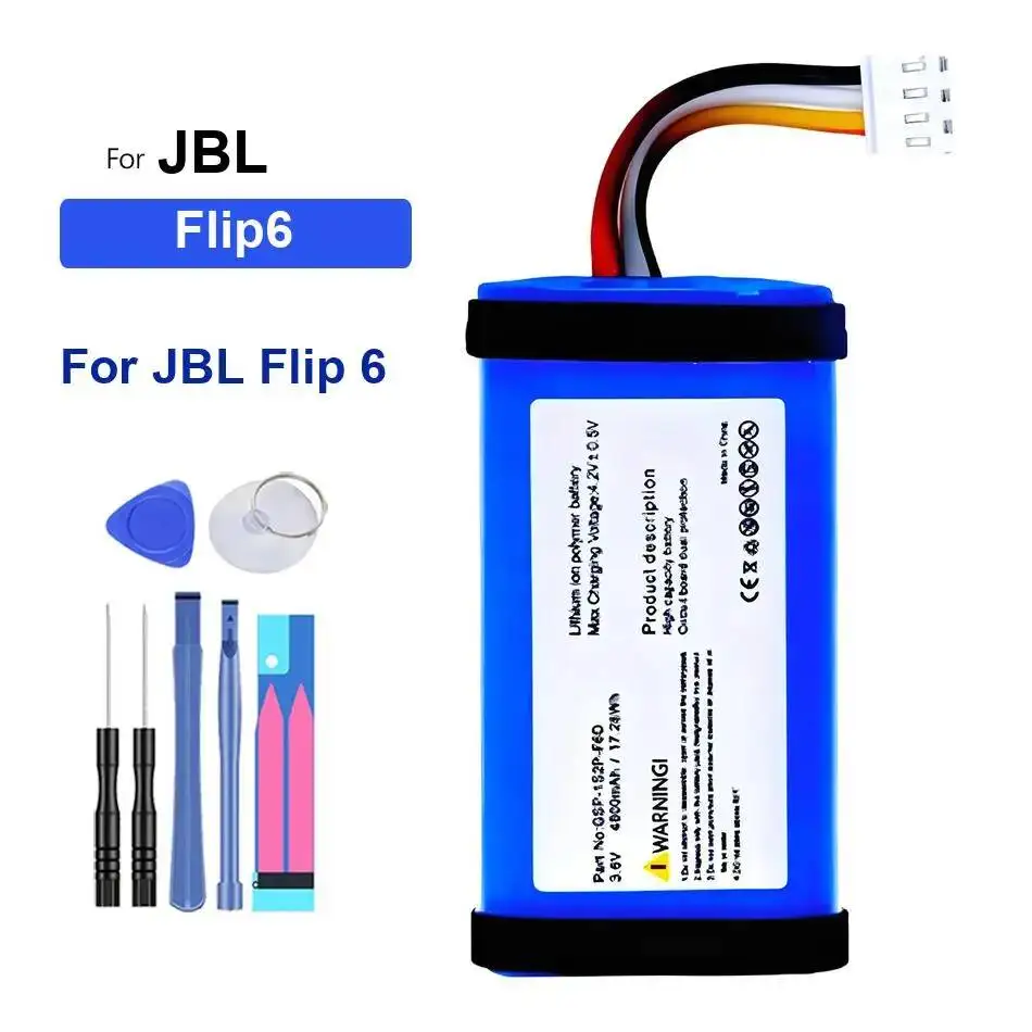 بطارية عالية السعة ICA085NA FLIP5 FLIP6 0-5200Mah لـ Jbl Flip Essential 1 3 3SE 4 5 6 2 II 2013 2014