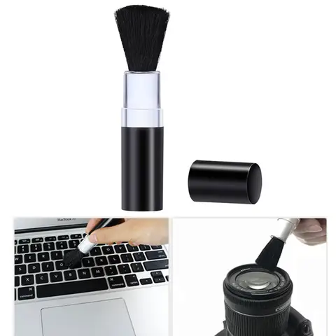 카메라 텔레스코픽 렌즈 청소 브러시, 먼지 스크린, LCD 디스플레이, 키보드 클리너, 1 개, 2 개