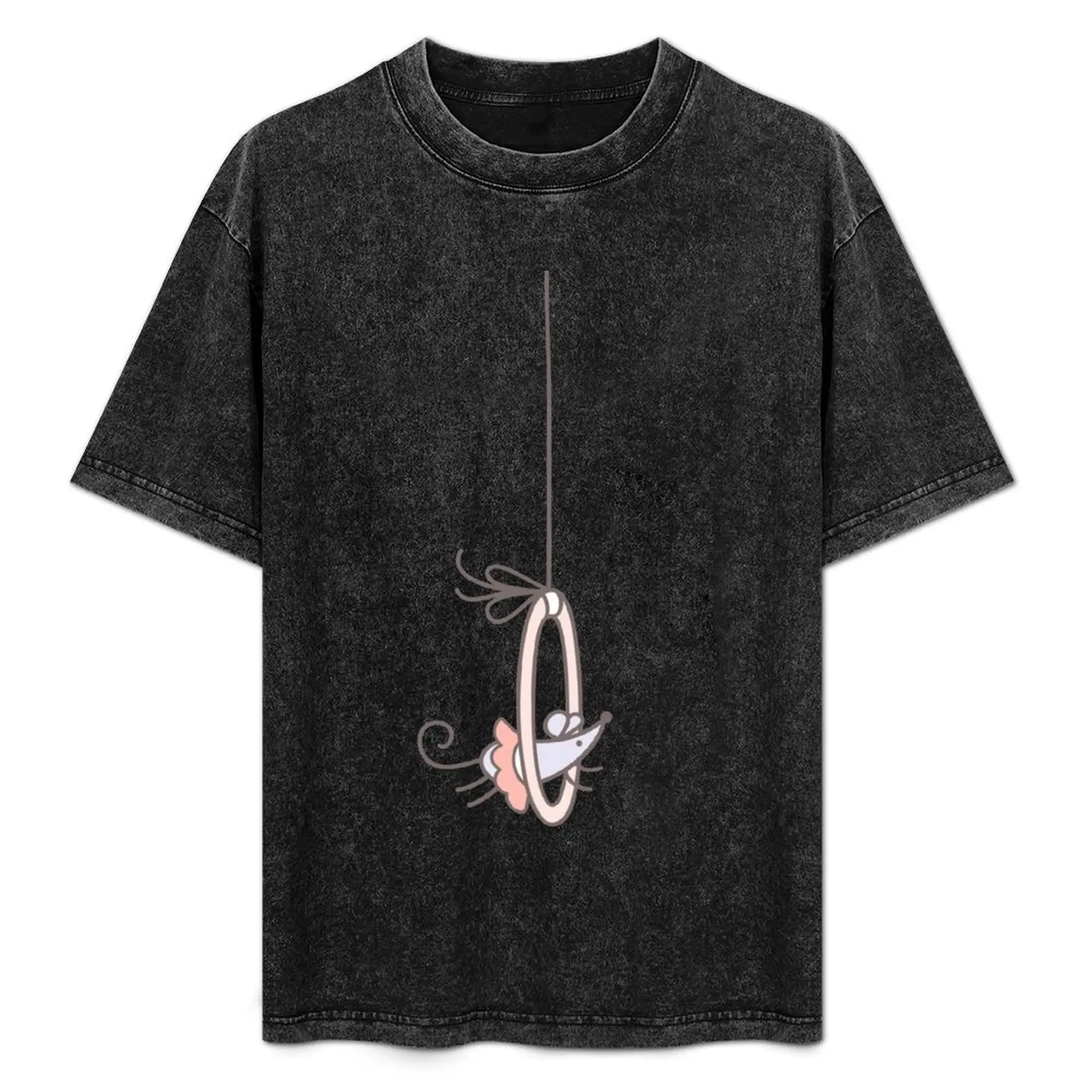 

MOUSE AT THE CIRCUS AERIAL HOOP T-Shirt Casual All Match Tee Shirt for Men