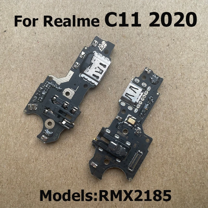 For Realme C11 2021 USB Charging Dock Port Mic Microphone Connector Board Flex Cable Repair Parts For C11 2020 RMX2185 RMX3231