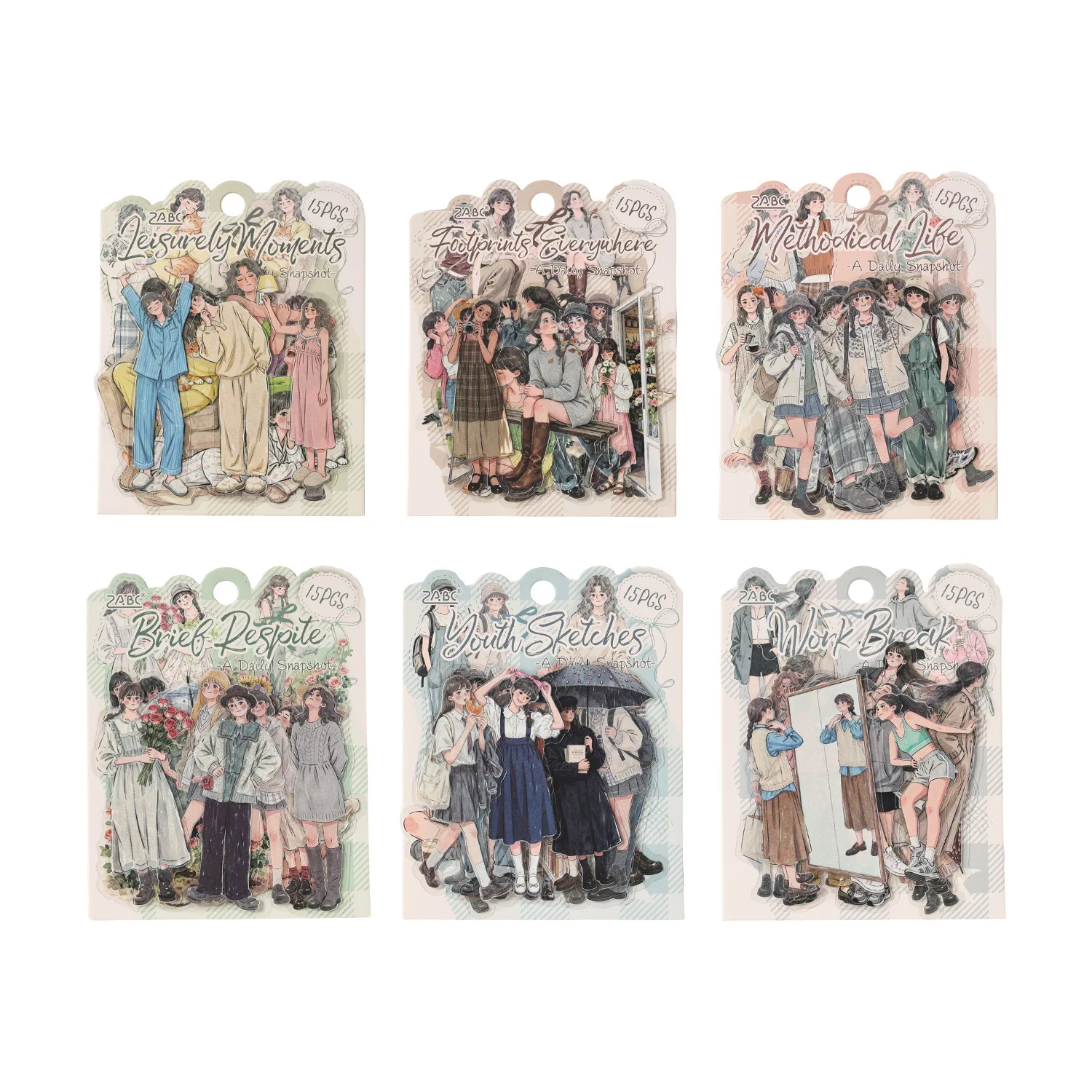 20sets Kawaii Stationery Stickers A Frame of Daily Life Junk Journal Planner Decorative Sticker Scrapbooking