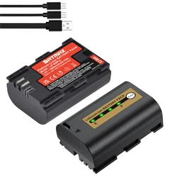 2800mAh intégré USB LP-E6 LP E6 LPE6 LP E6N Batterie Akku pour IL 5D Mark II III 7D 60D EOS 6D 70D 80D EOS 5DS R Caméras