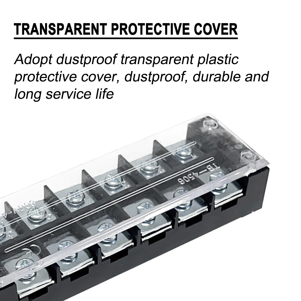 DIGRAY TB4506 Terminal Block Fixed Strip 600W 45A/6-Position Terminal Block