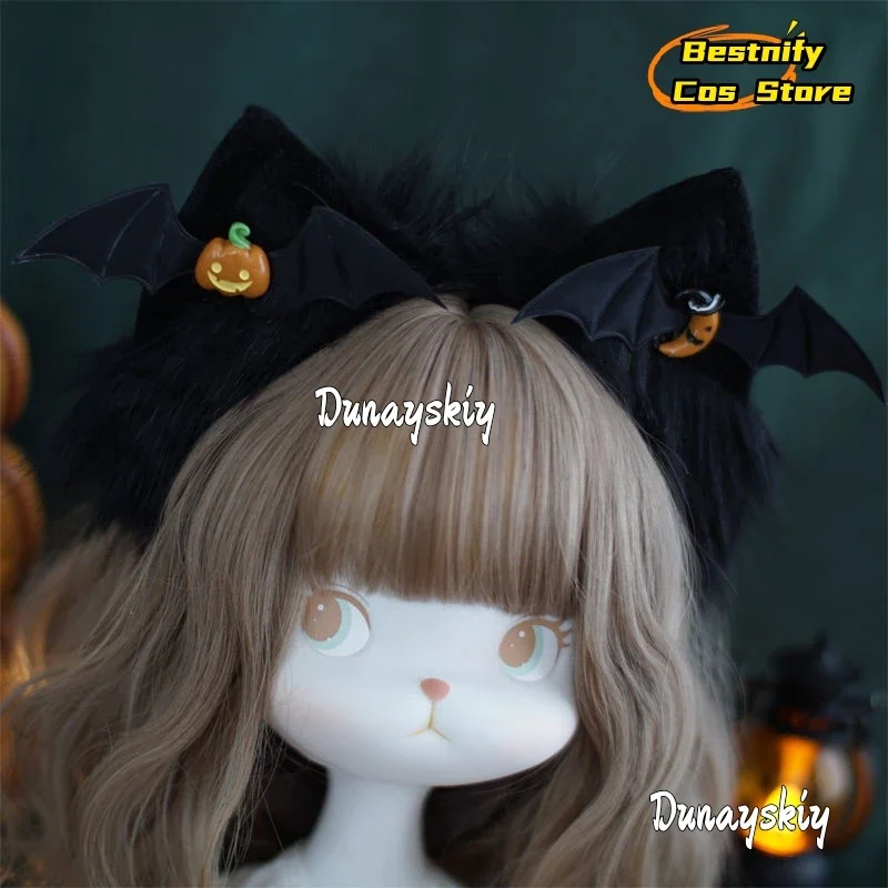 

Косплей Комические аниме, заколка для волос с кошачьими ушками, пушистая заколка для волос, милые игрушки для косплея ручной работы, плюшевый головной убор для вечеринки на Хэллоуин, 2024, плюшевый головной убор для Gi