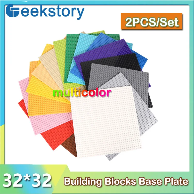 

2pcs/Set Classic 32x32 Base Plates Blocks Small Particle Baseplates Educational Assembly MOC Plate Bricks Board DIY Toy For Kids