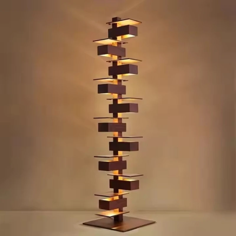 

Living room bedroom study hotel iron floor station light three-color dimming floor lamp