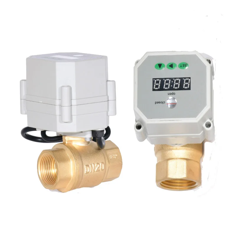 Cr201 DN8 DN10 12Volt 2-Way Brass Mini Timer Control Electric Automatic Motorized Water Control Actuator Brass Ball Valve