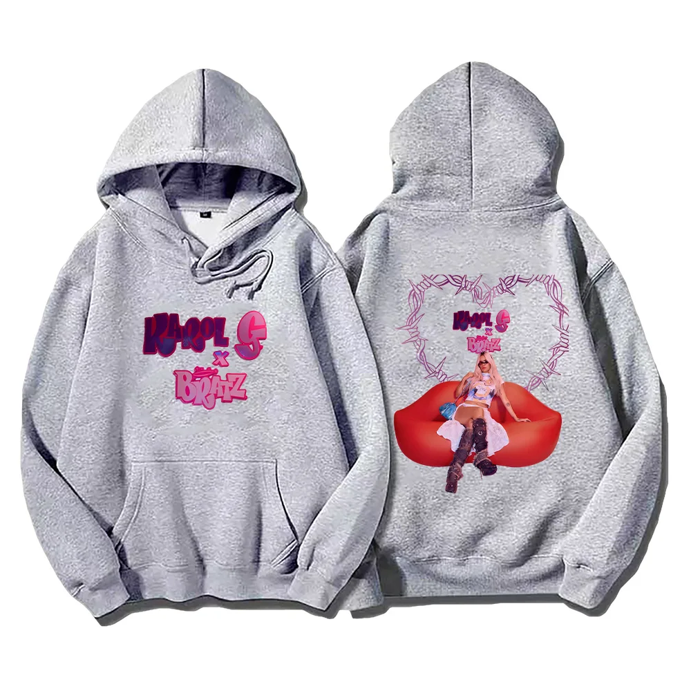 سترات كارول جي براتز بغطاء للرأس موضة 90s Y2k بلوزات نسائية بنمط جديد بلوفرات بناتي حلوة ملابس خريف فضفاضة ملابس خروج