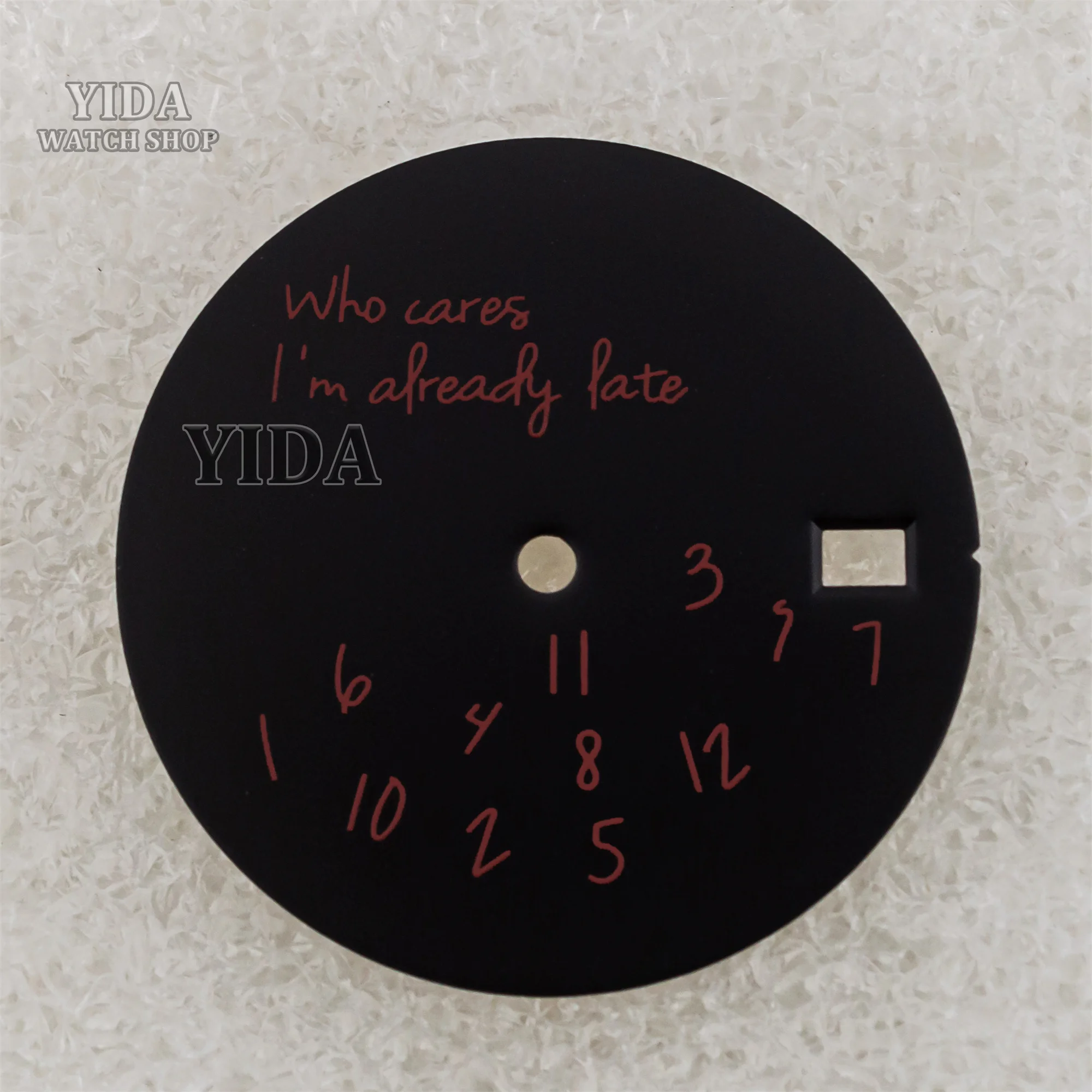 Mod Watch Dial 28.5MM NH35 Dial Who Cares Face Dial For Datejust NH36 Automatic Movement Accessories Replacemens Repair Tools