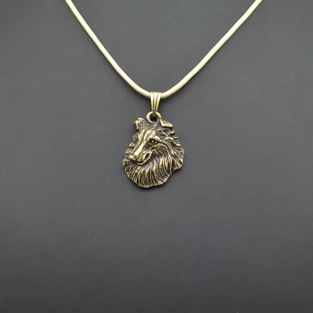 Rough Collie Pendant Necklace