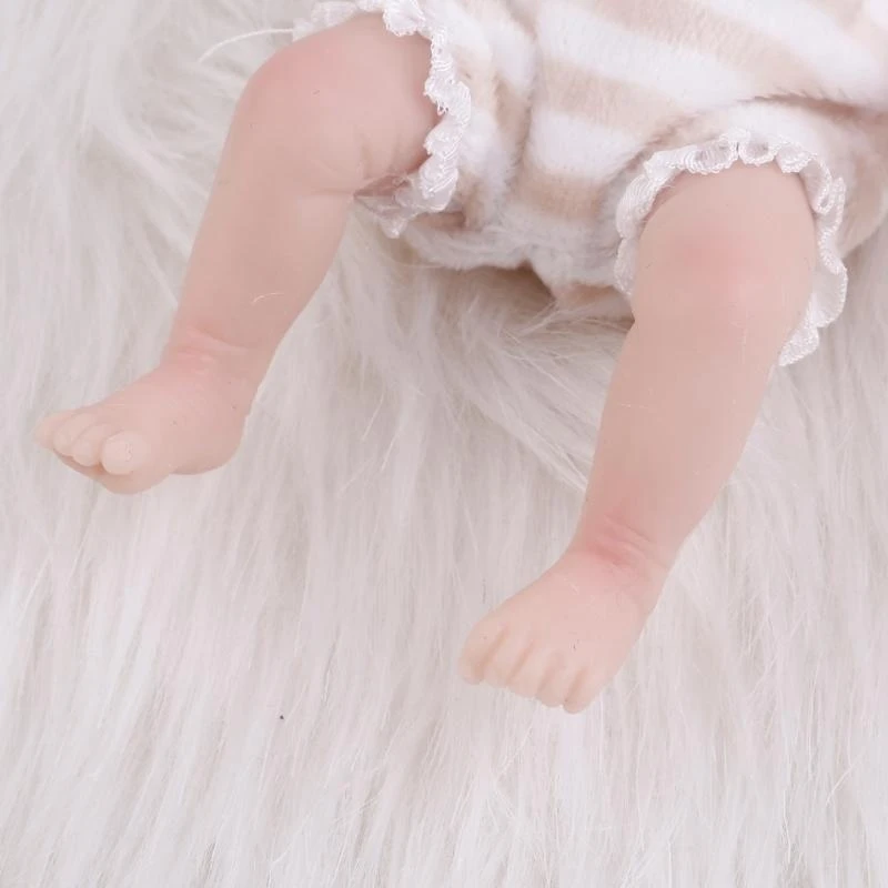 6,3 cala śpiąca lalka białe dziecko śpiące chłopiec realistyczne ciało miękkie ciało dziecko