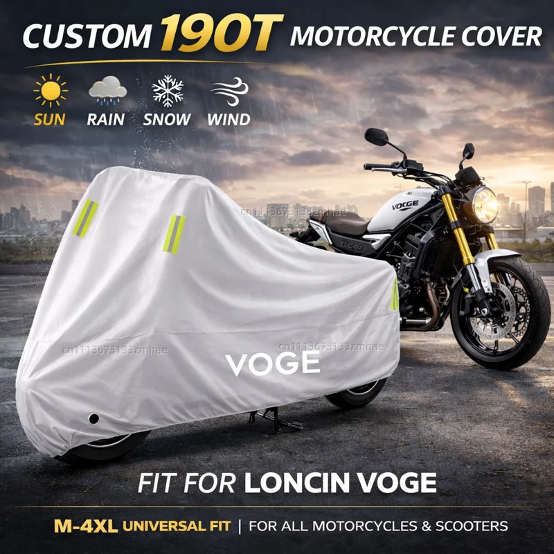 

Водонепроницаемый чехол для мотоциклов Loncin Voge DS525X, DS900X, DSX 525, DSX 900, Voge 500AC, 500DS, 300DS для улицы: защита от дождя, пыли и солнца