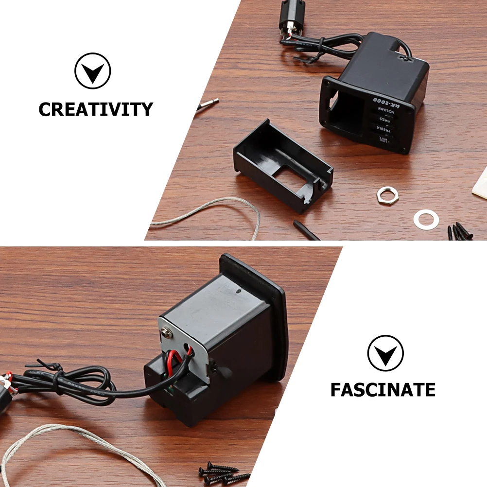

Guitar Pickups Acoustic for Instrument Ukulele Accessories Equalizer Portable Sound Metal Plastic Accessory