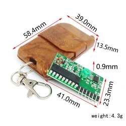 1 set for 2262/2272 4 Channel 315Mhz Key Wireless Remote Control Kits Receiver module Without battery For arduino