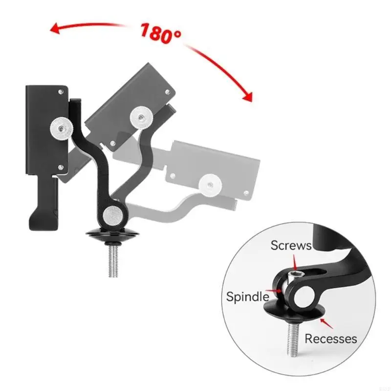 

2025 New Aluminum Alloy Bike Phone Holder Hnadlebar Mount with 360° Rotation for Phones