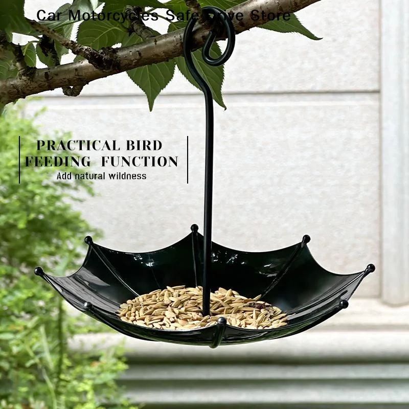 Garden Birdbath Sturdy Iron Outdoor Bird Bath for Outside Vintage Hanging Standing Birdbath Bowl for Outdoor Garden Patio Yard