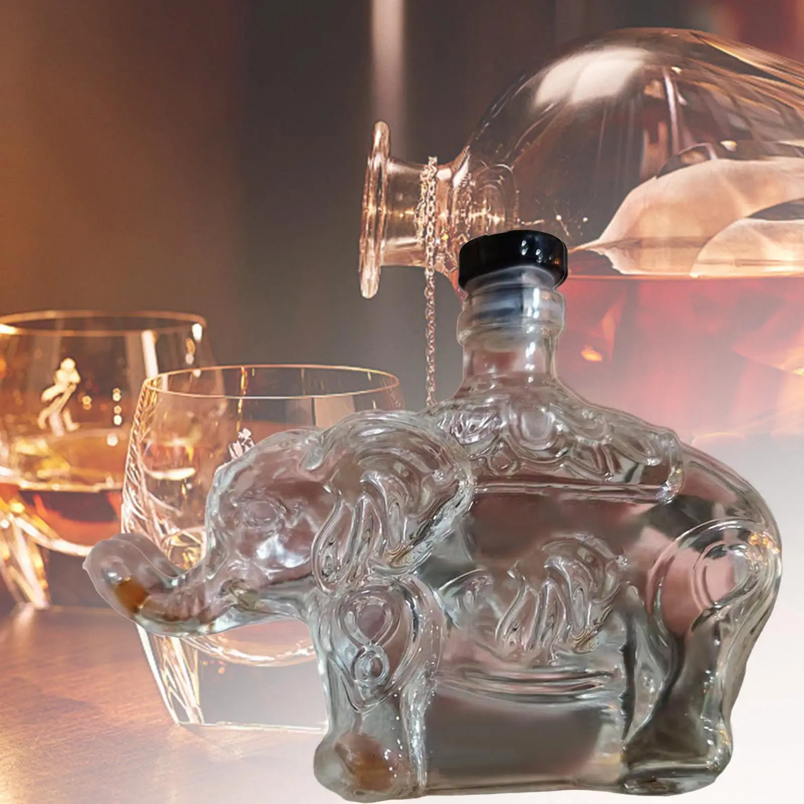 

Декантер для виски, стеклянная бутылка для вина, декантер в виде статуэтки животного, бутылка для ликера, украшение для дома, декор для стола, центральные элементы декора
