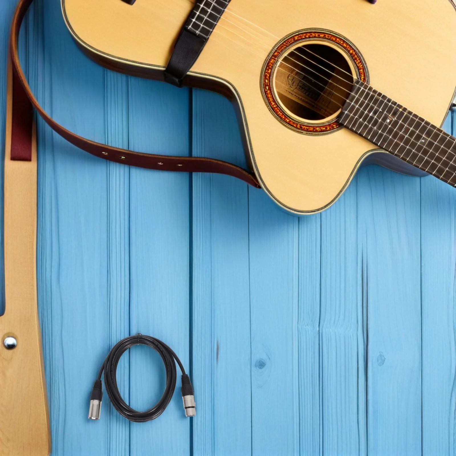 

Xlr Microphone Cable Male to Female Balanced Audio Extension Cord 5Pin Heavy Duty Studio Podcast Mixer Stage Lighting Black