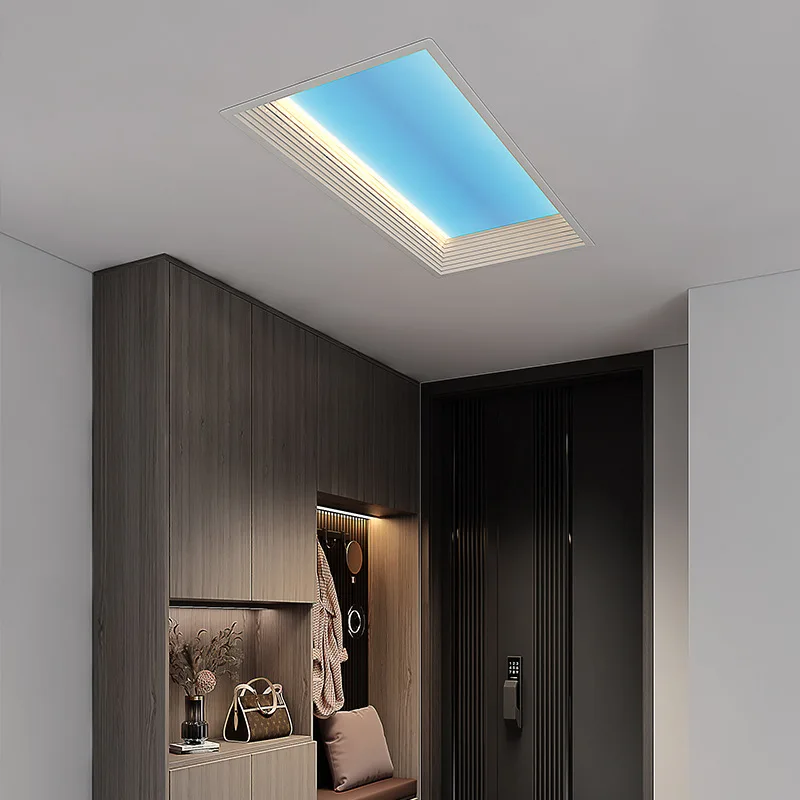 

Smart Alexa Tuya Remote Embeded Blue Sky LED Ceiling Panel Light 30x60 45x45cm ( Round and Square)