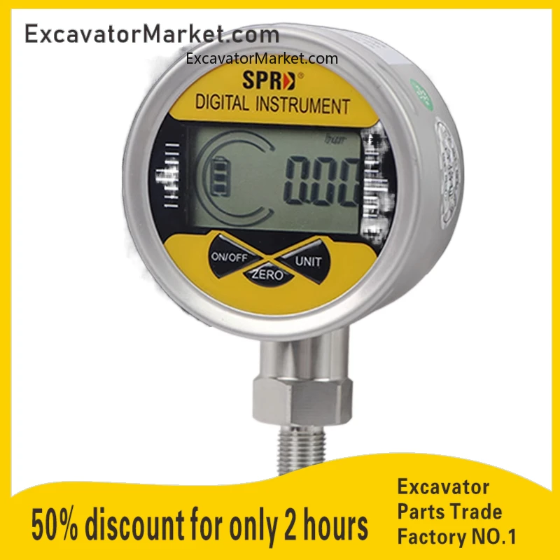 

Excavator Parts Accurate Digital Pressure Gauge Pressure Switch Hydraulic Pump Test Pressure Gauge 1 Excavator Accessories