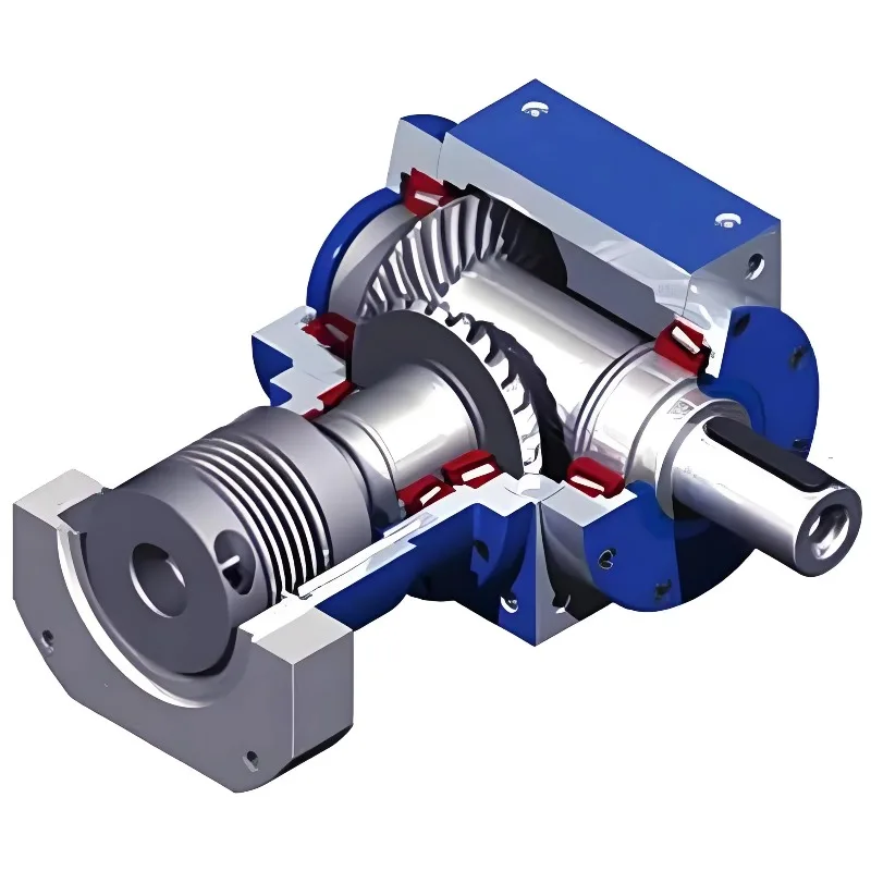 Right angle spiral gearbox