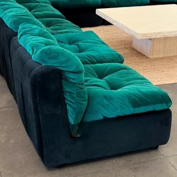 Designer Module Combination Velvet Retro Lazy Wind Cloud Single Sofa