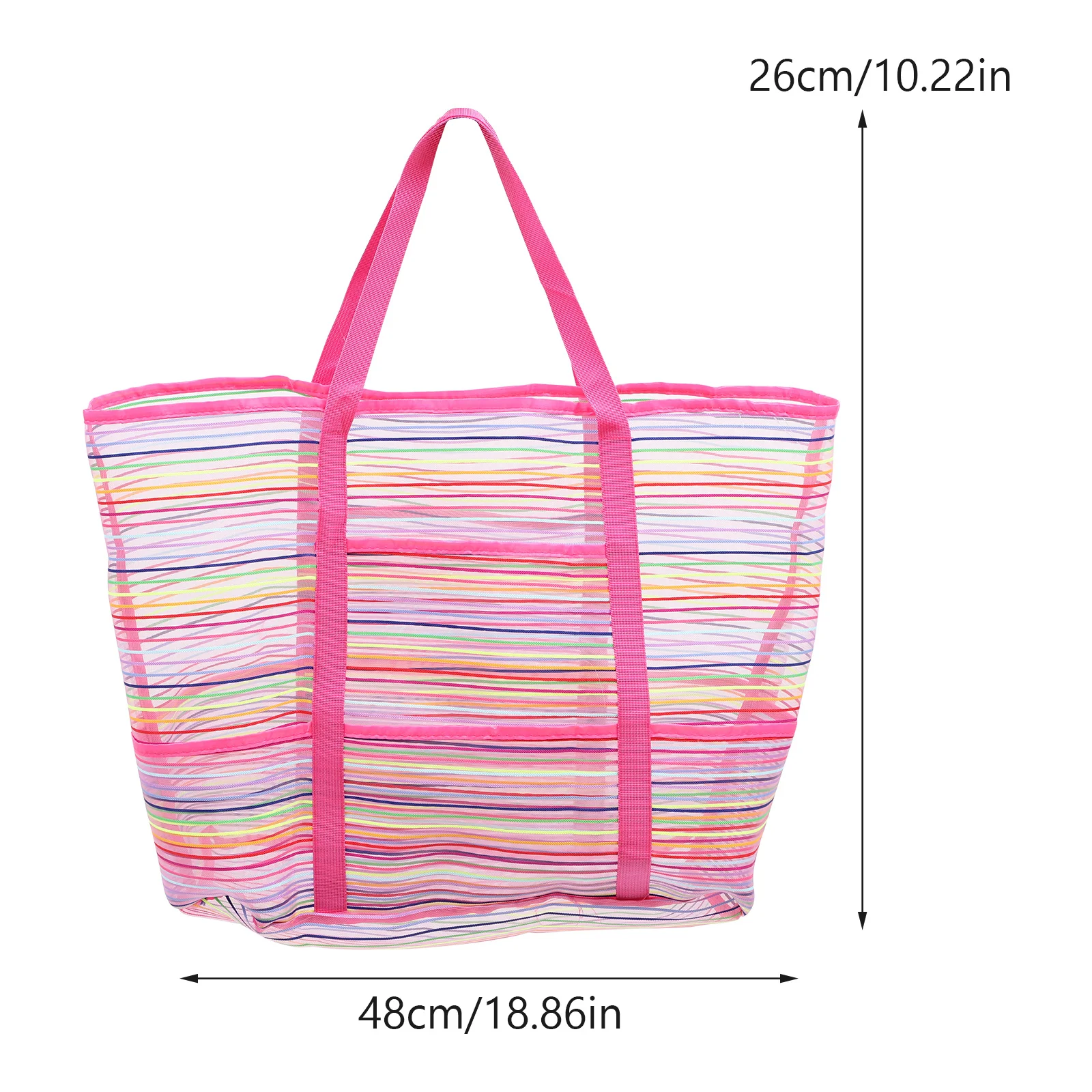 Sacs de plage en maille légère pour enfants, 2 pièces, pochettes de rangement colorées et durables, organisateur de voyage, sacs de jouets de plage colorés